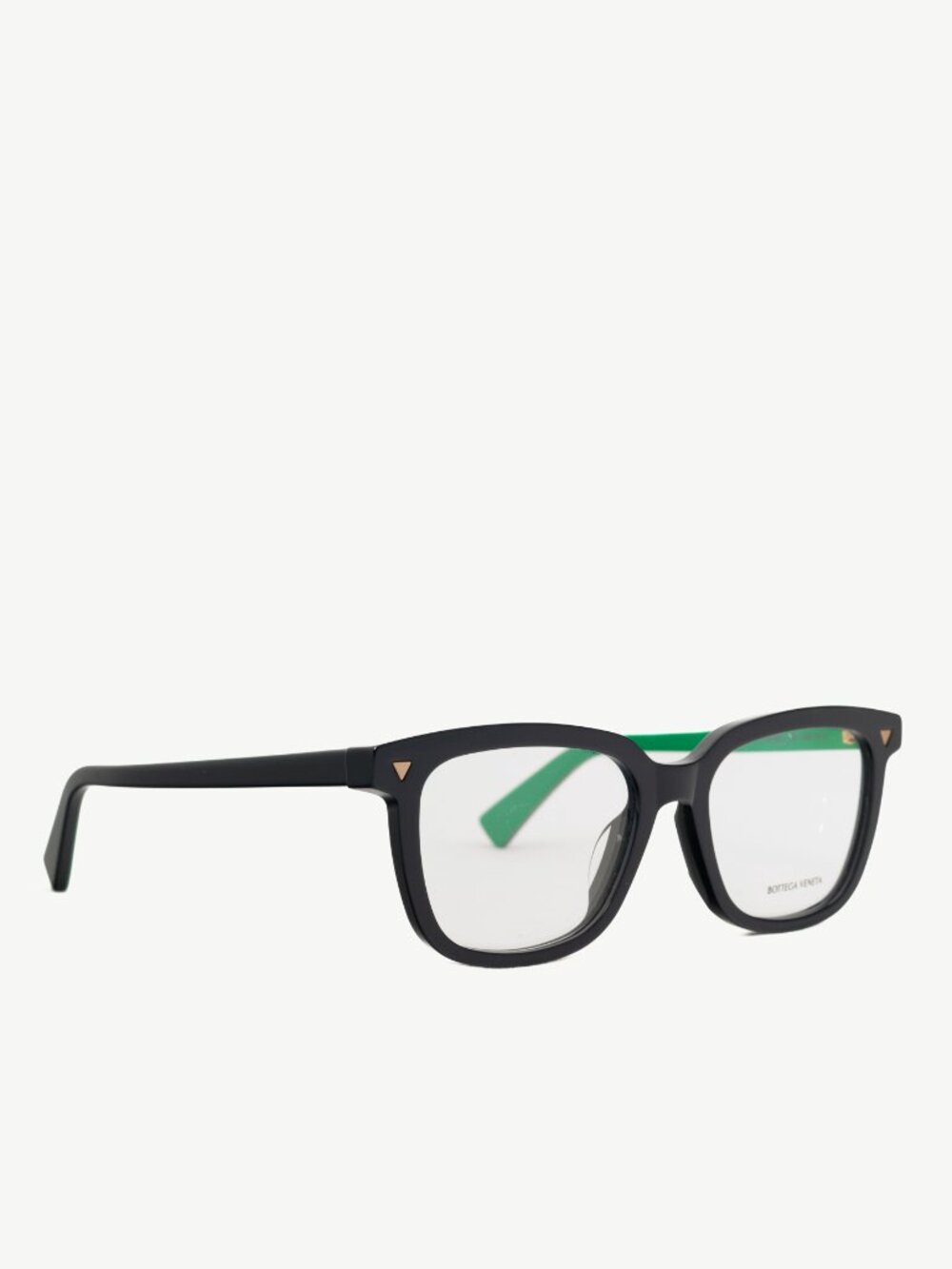 Bottega Veneta BV1229OA Black & Green Acetate Square Glasses